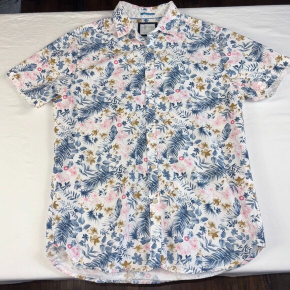 Denim & Flower Ricky Singh Floral Button-Up Shirt - Size M - Picture 1 of 7